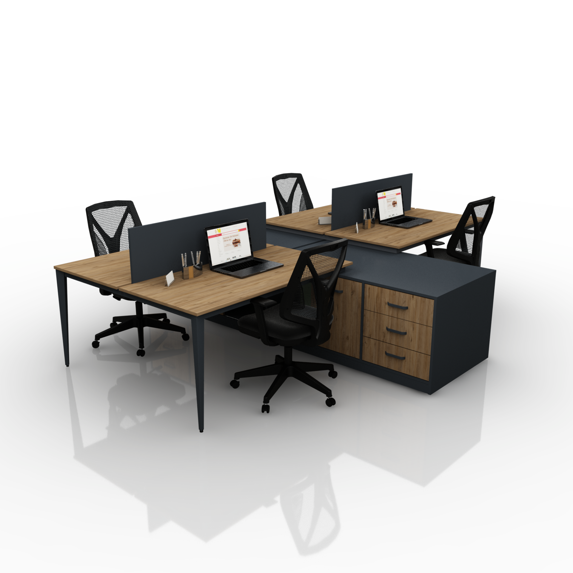 PİCASSO DÖRTLÜ WORKSTATION