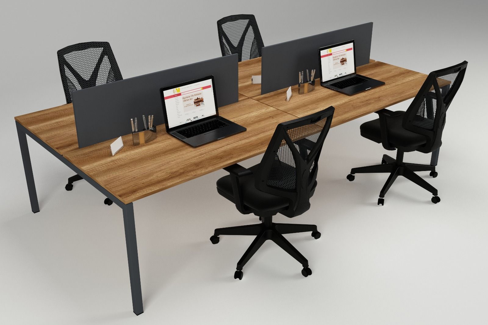 LİNK DÖRTLÜ WORKSTATION BAROK - 240X140X75H