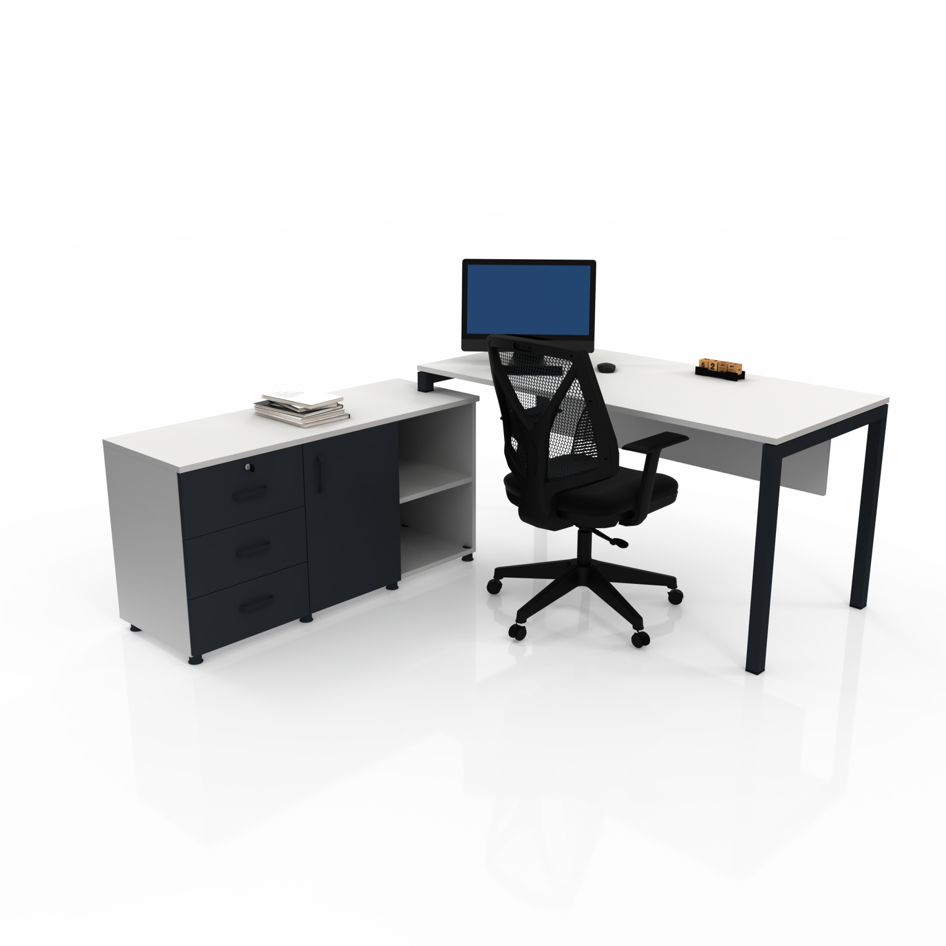 RİNG ETAJERLİ ÇALIŞMA MASASI
